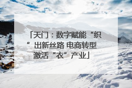 天门：数字赋能“织”出新丝路 电商转型激活“衣”产业