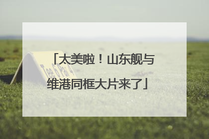 太美啦！山东舰与维港同框大片来了