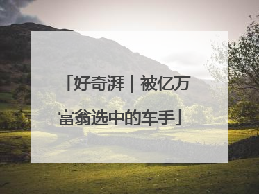 好奇湃｜被亿万富翁选中的车手