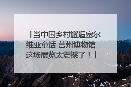 当中国乡村邂逅塞尔维亚童话 莒州博物馆这场展览太震撼了！