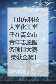 山东科技大学化工学子在青岛市青年志愿服务项目大赛荣获金奖