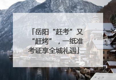 岳阳“赶考”又“赶烤”，一纸准考证享全城礼遇