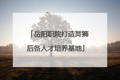 岳阳职院打造舞狮后备人才培养基地