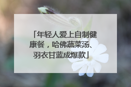 年轻人爱上自制健康餐，哈佛蔬菜汤、羽衣甘蓝成爆款