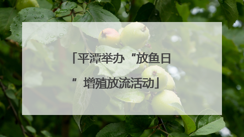 平潭举办“放鱼日”增殖放流活动
