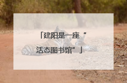 建阳是一座“活态图书馆”