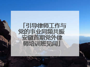 引导律师工作与党的事业同频共振 安徽首期党外律师培训班见闻