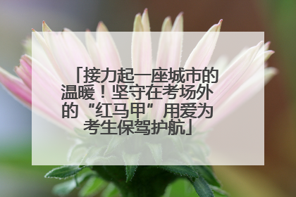 接力起一座城市的温暖！坚守在考场外的“红马甲”用爱为考生保驾护航