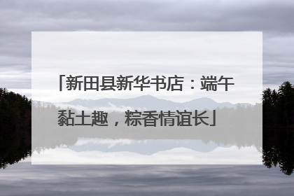 新田县新华书店：端午黏土趣，粽香情谊长