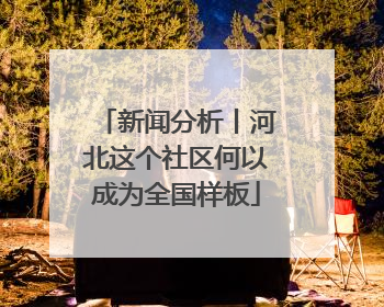 新闻分析丨河北这个社区何以成为全国样板