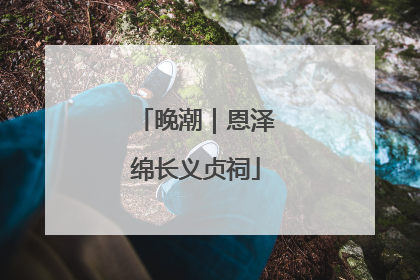 晚潮｜恩泽绵长义贞祠