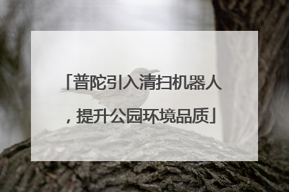 普陀引入清扫机器人，提升公园环境品质