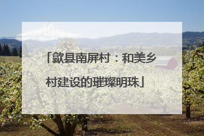 歙县南屏村：和美乡村建设的璀璨明珠