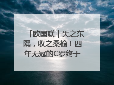 欧国联｜失之东隅，收之桑榆！四年无冠的C罗终于再次举起奖杯
