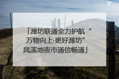 潍坊联通全力护航“万物向上·更好潍坊”凤溪地夜市通信畅通
