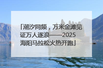 潮汐同频，万米金滩见证万人逐浪——2025海阳马拉松火热开跑