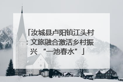 汝城县卢阳镇江头村：文旅融合激活乡村振兴 “一池春水”