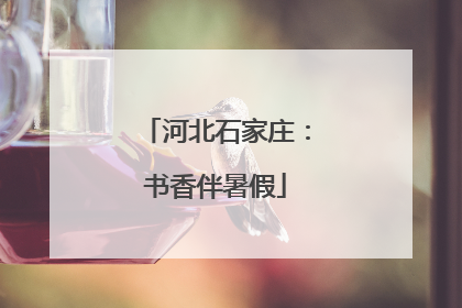 河北石家庄：书香伴暑假