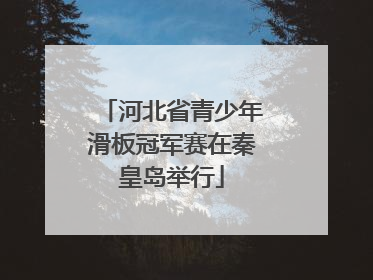 河北省青少年滑板冠军赛在秦皇岛举行