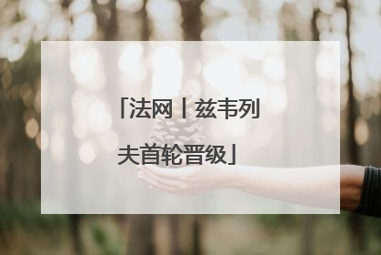 法网丨兹韦列夫首轮晋级