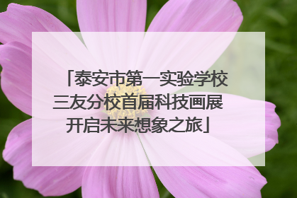 泰安市第一实验学校三友分校首届科技画展开启未来想象之旅