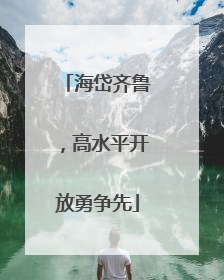海岱齐鲁，高水平开放勇争先