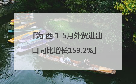 海 西 1-5月外贸进出口同比增长159.2%