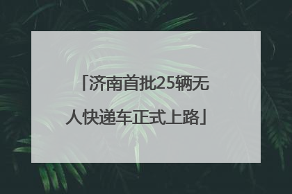 济南首批25辆无人快递车正式上路