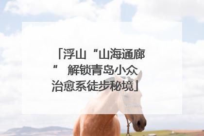浮山“山海通廊” 解锁青岛小众治愈系徒步秘境