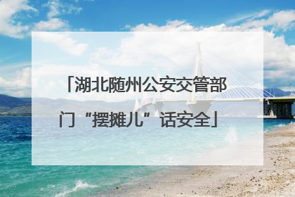 湖北随州公安交管部门“摆摊儿”话安全