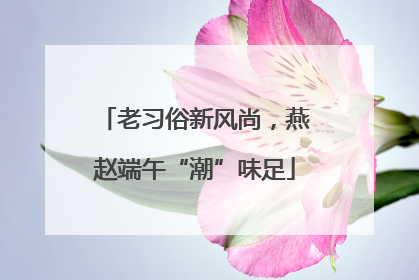 老习俗新风尚，燕赵端午“潮”味足