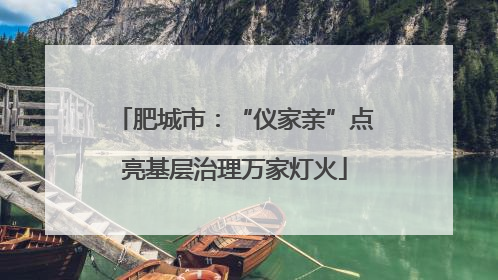 肥城市：“仪家亲”点亮基层治理万家灯火