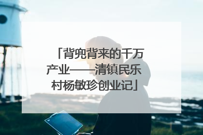 背兜背来的千万产业——清镇民乐村杨敏珍创业记