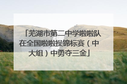 芜湖市第二中学啦啦队在全国啦啦操锦标赛（中大组）中勇夺三金