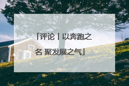 评论丨以奔跑之名 聚发展之气