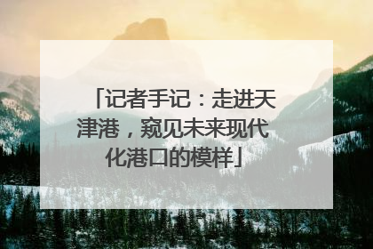 记者手记：走进天津港，窥见未来现代化港口的模样