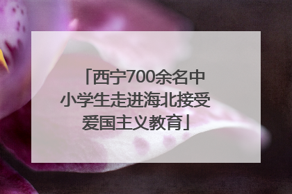 西宁700余名中小学生走进海北接受爱国主义教育