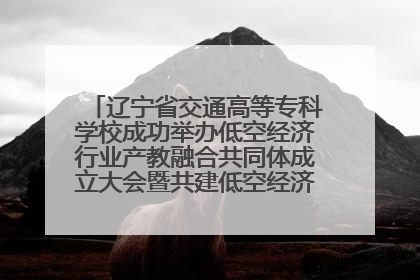 辽宁省交通高等专科学校成功举办低空经济行业产教融合共同体成立大会暨共建低空经济产教融合新生态论坛