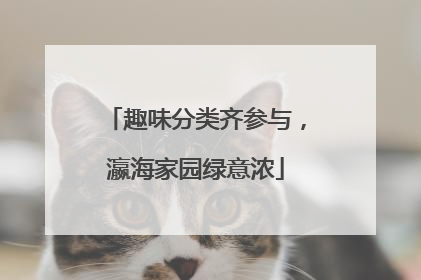 趣味分类齐参与，瀛海家园绿意浓
