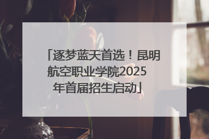 逐梦蓝天首选！昆明航空职业学院2025年首届招生启动