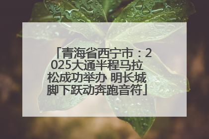 青海省西宁市：2025大通半程马拉松成功举办 明长城脚下跃动奔跑音符