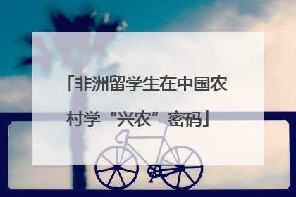 非洲留学生在中国农村学“兴农”密码