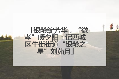 银龄绽芳华，“微孝”暖夕阳：记西城区牛街街道“银龄之星”刘茹月