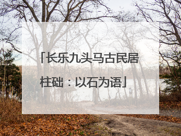 长乐九头马古民居柱础：以石为语
