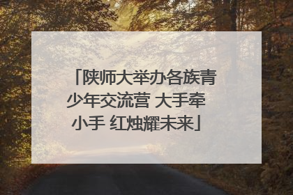 陕师大举办各族青少年交流营 大手牵小手 红烛耀未来