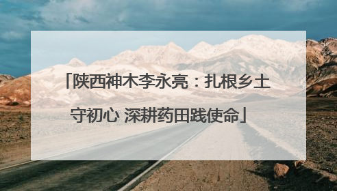 陕西神木李永亮：扎根乡土守初心 深耕药田践使命
