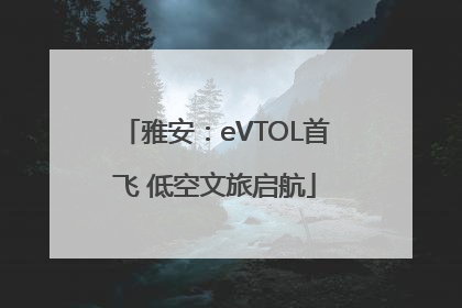 雅安：eVTOL首飞 低空文旅启航