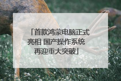 首款鸿蒙电脑正式亮相 国产操作系统再迎重大突破