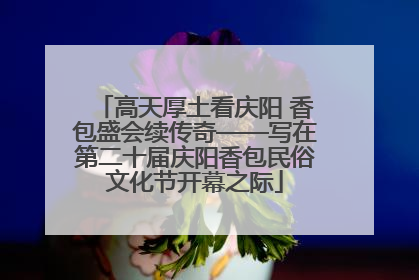高天厚土看庆阳 香包盛会续传奇——写在第二十届庆阳香包民俗文化节开幕之际