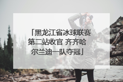 黑龙江省冰球联赛第二站收官 齐齐哈尔兰迪一队夺冠